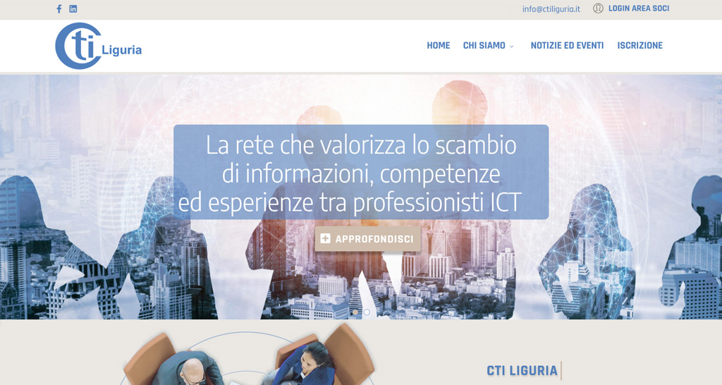 Design Sito Web CTI Liguria